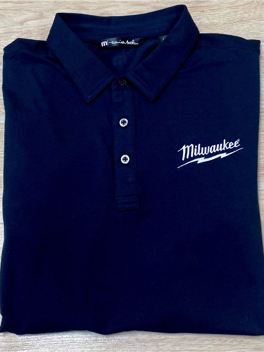 Milwaukee x Ace Hardware Polo Men’s Large Black Travis Mathew Short Sleeve Shirt